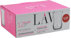 LAV 12er-Set 30020opt Türkische Teegläser Teeglas Tee Glas "Klasik"