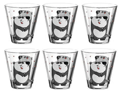 Leonardo Kindertrinkglas Bambini Panda, 6-teilig