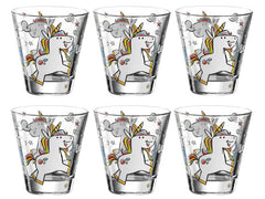 Leonardo Kindertrinkglas Bambini Einhorn, 215 ml, 6 Stück