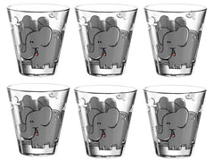 Leonardo Kindertrinkglas Bambini Elefant, 215 ml, 6 Stück