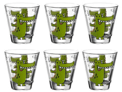 Leonardo Kindertrinkglas Bambini Krokodil, 215 ml, 6 Stück