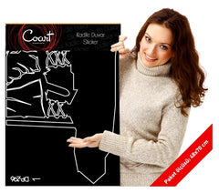 Sticker mural en velours Ergenekon 136X131cm