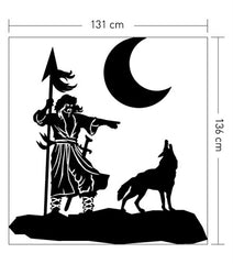 Sticker mural en velours Ergenekon 136X131cm