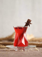 Lav Turkish Tea Glasses Set ALYA 165ml 12-piece (6 person set)