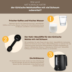 Karaca Hatir Hüps Mokkamaschine für türkischen Mokka mit Milch in Anthrazit