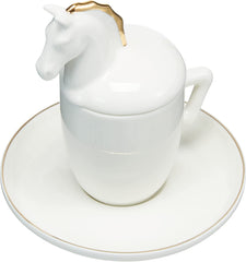 Karaca Horse tasse à moka en porcelaine 4 pièces tasse à expresso pour 2 personnes