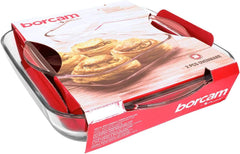 Casserole Pasabahce Borcam, lot de 2, résistant à la chaleur, 22x28 cm
