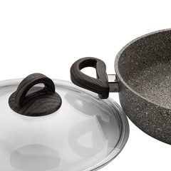 Karaca Dark Silver Bio Granit Flachtopf 26 cm