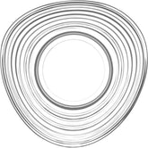 LAV Derin 6er Unterteller-Set aus hochwertigem Glas Untertasse Cay Tabagi DRN278