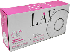 LAV ALY276F Soucoupe en verre à thé Alya 6pcs / Caytabagi