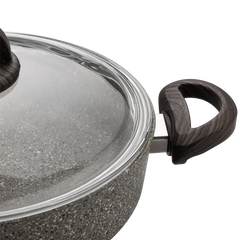 Karaca Dark Silver Bio Granit Flachtopf 26 cm