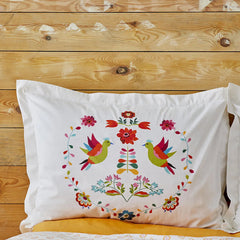 Karaca Parlin Bettwäsche-Set für Doppelbett Fuchsia aus 100 % Baumwolle