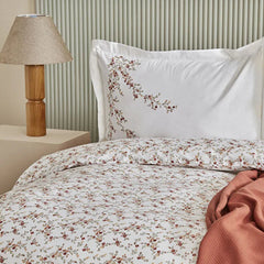 Karaca Mizu Bettwäsche-Set mit Tagesdecke für Doppelbett Mehrfarbig aus 100 % Baumwolle