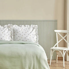 Karaca Lidya Tagesdecken-Set für Einzelbett Grün aus 100 % Baumwolle, 3-teilig