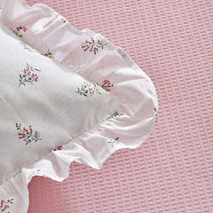 Karaca Lidya Tagesdecken-Set für Einzelbett Rosa aus 100 % Baumwolle, 3-teilig