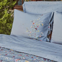 Karaca Ansey Bettwäsche-Set für Einzelbett Blau aus 100 % türkischer Baumwolle