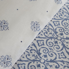Karaca Marino Bettwäsche-Set für Doppelbett Blau aus 100 % Baumwolle