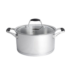 Jumbo New Stella Edelstahl Induktions-Kochgeschirr-Set Silber, 8-teilig