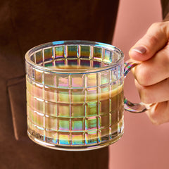 Karaca Will Lüster Glastasse mit glänzendem Finish, 300 ml