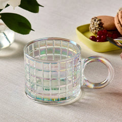 Karaca Will Lüster Glastasse mit glänzendem Finish, 300 ml