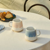 Karaca Okeanos Steinzeug Becher Set, 2-teilig, 400 ml