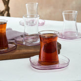 Karaca Petunya Teeset, 6 Personen, 12-teilig