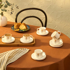 Karaca Valencia Espressotassen-Set für 6 Personen, 12-teilig, 90 ml