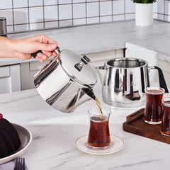 Karaca Fiona – Edelstahl-Teekannen-Set für Induktion & alle Herdarten