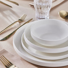 Karaca Streamline New Saturn Weiss 24-teiliges Tafelservice, 6 Personen