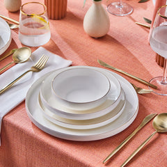 Karaca Streamline New Saturn Gold 24-teiliges Tafelservice, 6 Personen