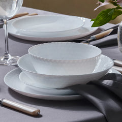 Karaca White Diamond Opal Tafelservice, 6 Personen, 24-teilig