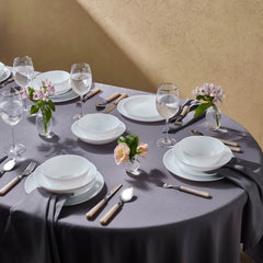 Karaca White Diamond Opal Tafelservice, 6 Personen, 24-teilig