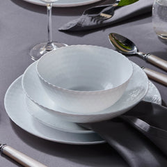 Karaca White Diamond Opal Tafelservice, 6 Personen, 24-teilig