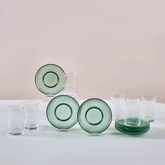 Karaca Juliet 12-teiliges Teeservice für 6 Personen, Grün