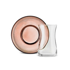 Karaca Juliet 12-teiliges Teeservice für 6 Personen, Braun