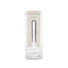 Karaca Luminous Vorratsglas aus Acryl mit Deckel, Creme, 1210 ml