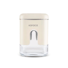 Karaca Luminous Vorratsglas aus Acryl mit Deckel, Creme, 480 ml