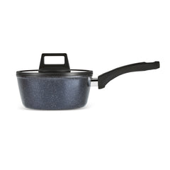 Karaca Aqua Granit Stielkasserolle mit Marmorbeschichtung, 18 cm