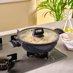 Karaca Aqua Granit Flaches Kochgeschirr 26 cm