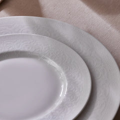 Karaca New Dome Tafelservice für 6 Personen, 24-teilig, Weiss