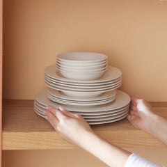 Karaca New Dome Tafelservice für 6 Personen, 24-teilig, Weiss