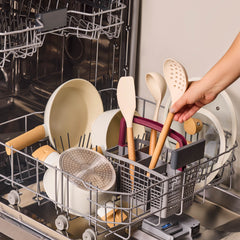 Karaca Swiss Crystal Almond Cream – 12-teiliges Kochgeschirr-Set mit Antihaftbeschichtung