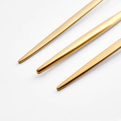 Karaca Lizbon Matt Gold Besteckset für 6 Personen, 30-teilig