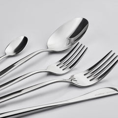 Karaca Lizbon Silber Besteckset für 6 Personen, 30-teilig