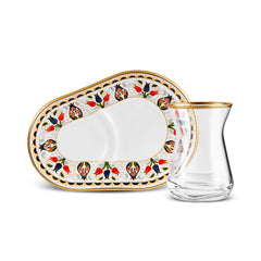 Karaca Tulip 12-teiliges Teeservice für 6 Personen