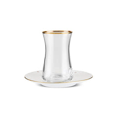 Karaca Fleur Gold 12-teiliges Teeservice für 6 Personen