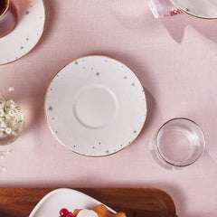 Karaca Fleur Gold 12-teiliges Teeservice für 6 Personen