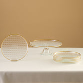 Karaca Rattan Gold – 7-teiliges Kuchenset (Gold)