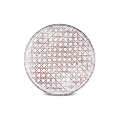 Karaca Rattan Grau-Glitzer – 7-teiliges Kuchenset für 6 Personen