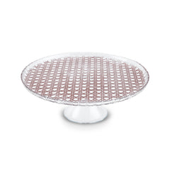 Karaca Rattan Grau-Glitzer – 7-teiliges Kuchenset für 6 Personen